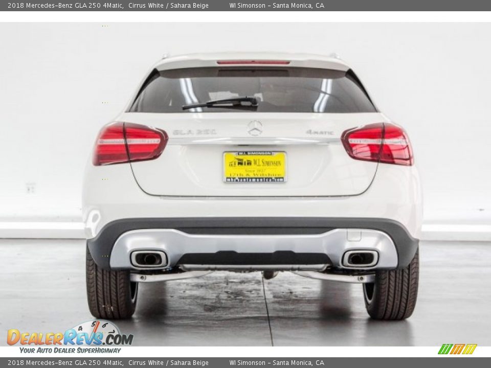 2018 Mercedes-Benz GLA 250 4Matic Cirrus White / Sahara Beige Photo #4