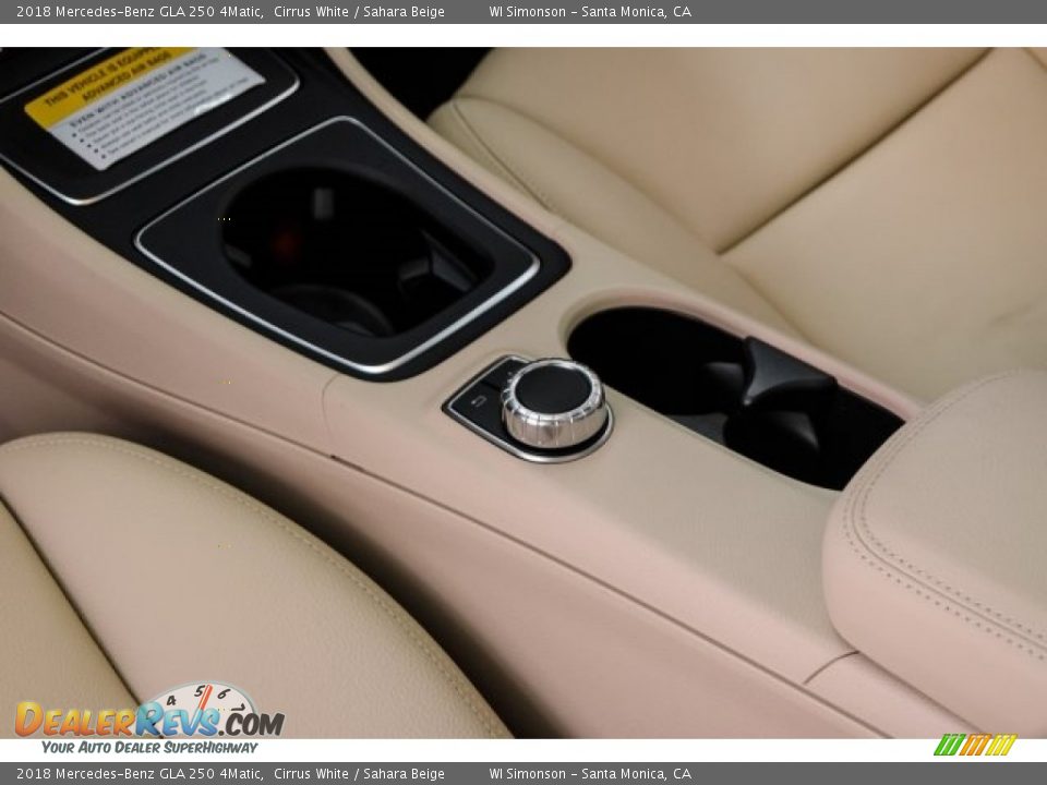2018 Mercedes-Benz GLA 250 4Matic Cirrus White / Sahara Beige Photo #7