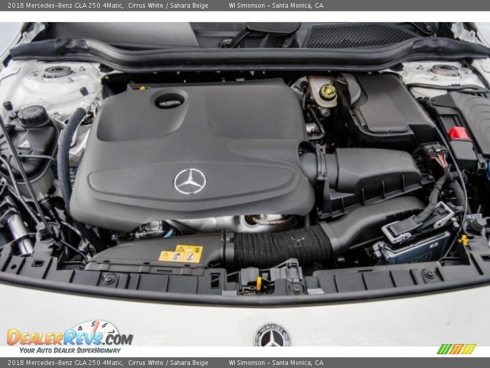 2018 Mercedes-Benz GLA 250 4Matic Cirrus White / Sahara Beige Photo #8
