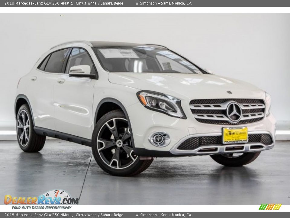 2018 Mercedes-Benz GLA 250 4Matic Cirrus White / Sahara Beige Photo #12