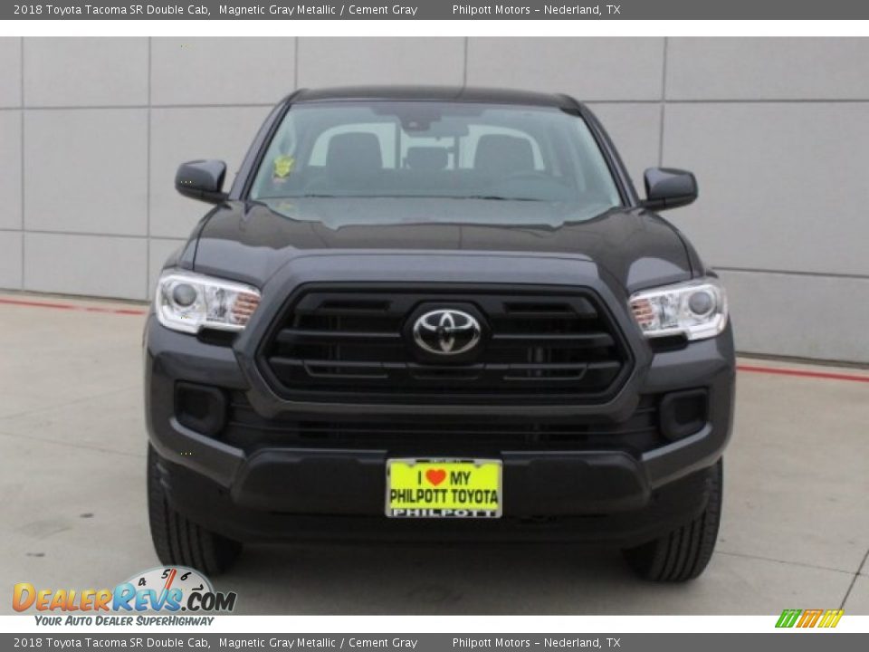 2018 Toyota Tacoma SR Double Cab Magnetic Gray Metallic / Cement Gray Photo #2