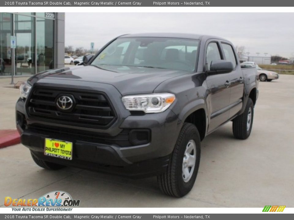 2018 Toyota Tacoma SR Double Cab Magnetic Gray Metallic / Cement Gray Photo #3