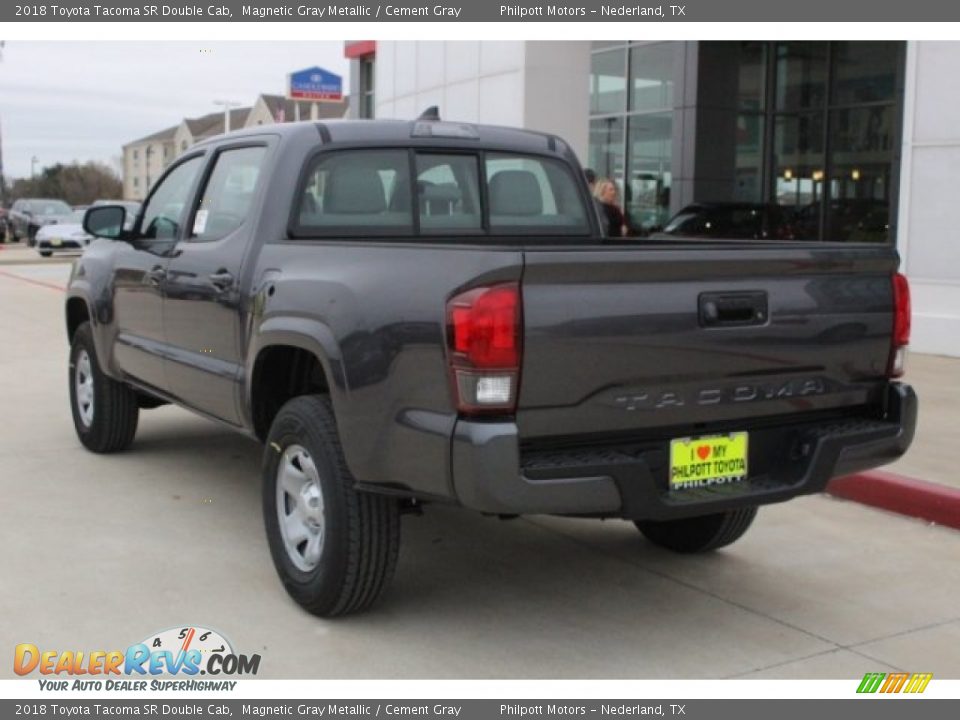 2018 Toyota Tacoma SR Double Cab Magnetic Gray Metallic / Cement Gray Photo #6