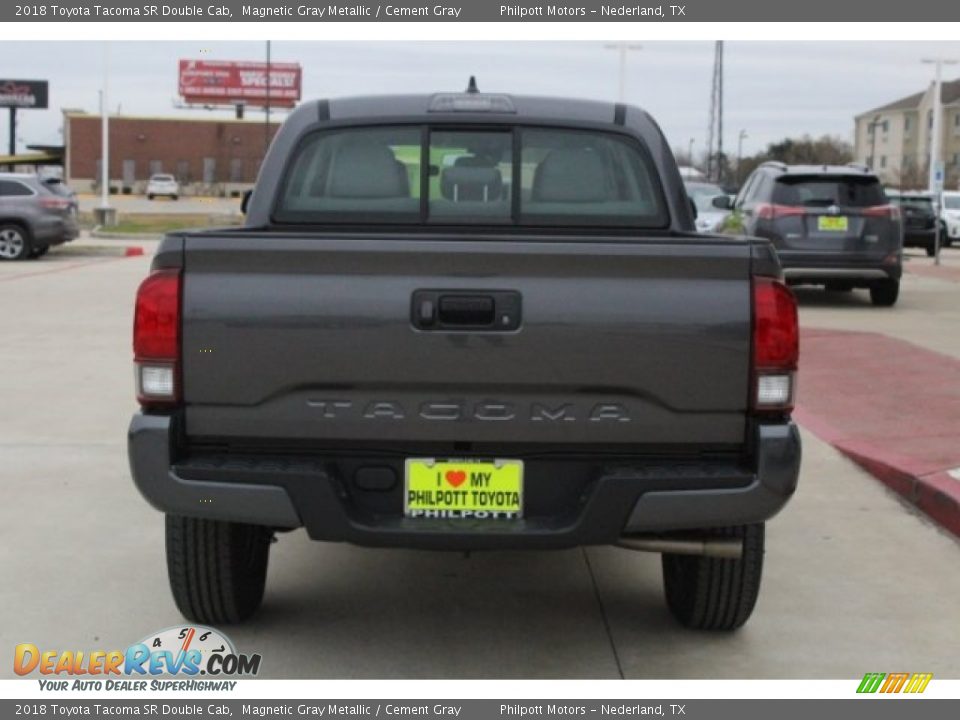 2018 Toyota Tacoma SR Double Cab Magnetic Gray Metallic / Cement Gray Photo #7