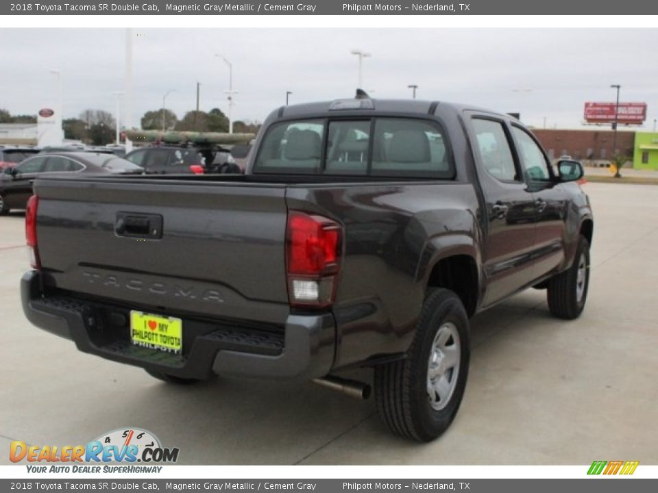 2018 Toyota Tacoma SR Double Cab Magnetic Gray Metallic / Cement Gray Photo #8