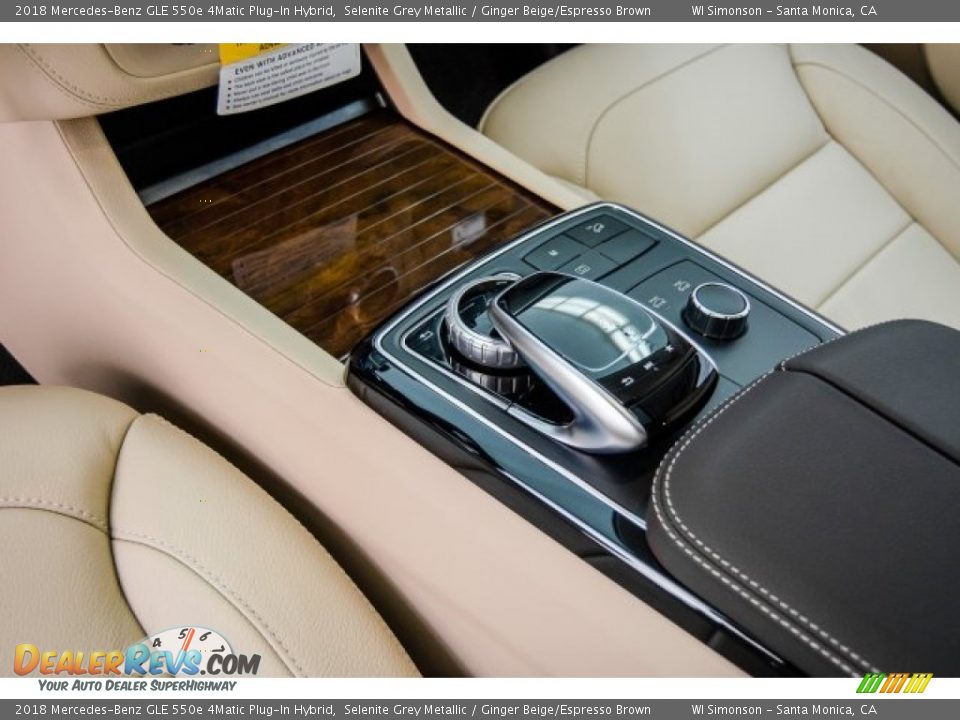 2018 Mercedes-Benz GLE 550e 4Matic Plug-In Hybrid Selenite Grey Metallic / Ginger Beige/Espresso Brown Photo #7