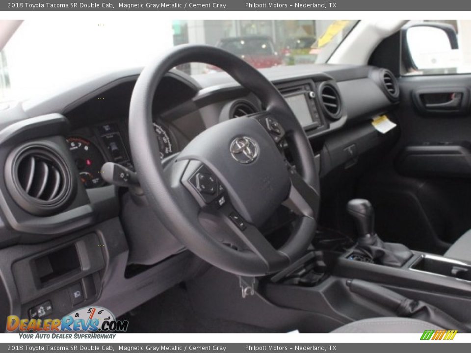 2018 Toyota Tacoma SR Double Cab Magnetic Gray Metallic / Cement Gray Photo #12