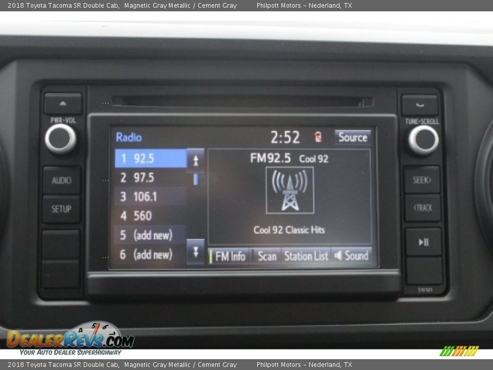 Controls of 2018 Toyota Tacoma SR Double Cab Photo #15