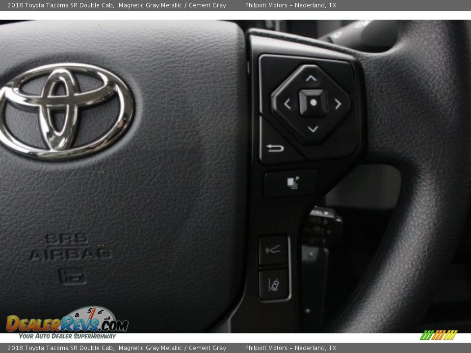 2018 Toyota Tacoma SR Double Cab Magnetic Gray Metallic / Cement Gray Photo #19
