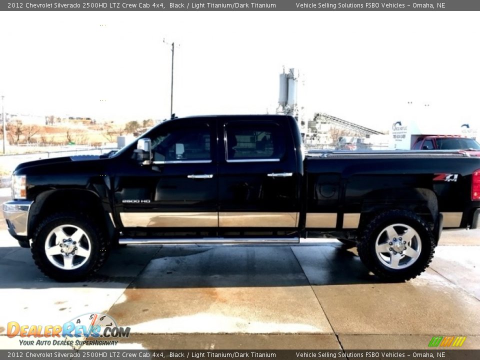 2012 Chevrolet Silverado 2500HD LTZ Crew Cab 4x4 Black / Light Titanium/Dark Titanium Photo #3