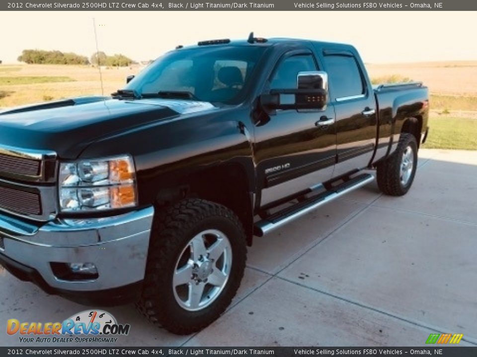 2012 Chevrolet Silverado 2500HD LTZ Crew Cab 4x4 Black / Light Titanium/Dark Titanium Photo #4