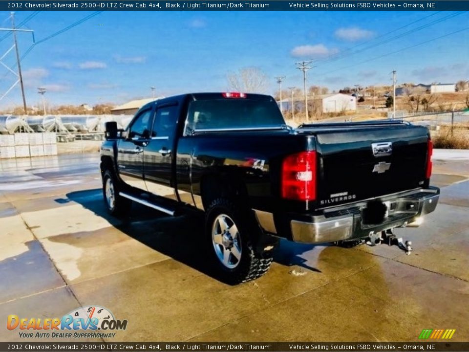 2012 Chevrolet Silverado 2500HD LTZ Crew Cab 4x4 Black / Light Titanium/Dark Titanium Photo #6