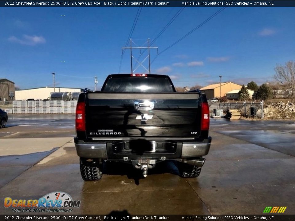 2012 Chevrolet Silverado 2500HD LTZ Crew Cab 4x4 Black / Light Titanium/Dark Titanium Photo #7