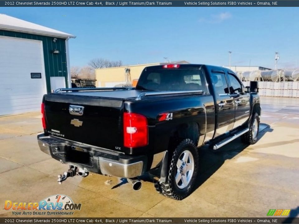 2012 Chevrolet Silverado 2500HD LTZ Crew Cab 4x4 Black / Light Titanium/Dark Titanium Photo #8