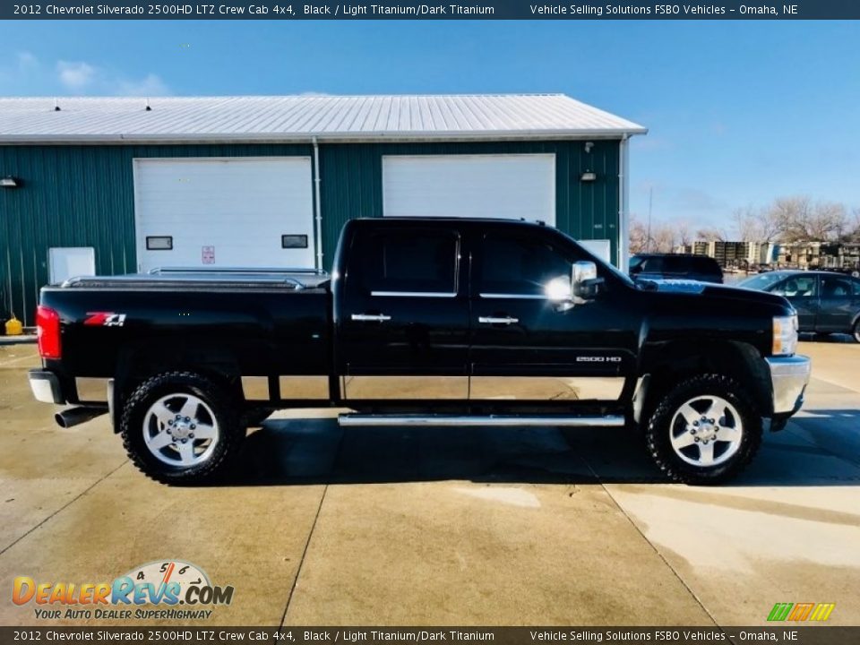 2012 Chevrolet Silverado 2500HD LTZ Crew Cab 4x4 Black / Light Titanium/Dark Titanium Photo #9