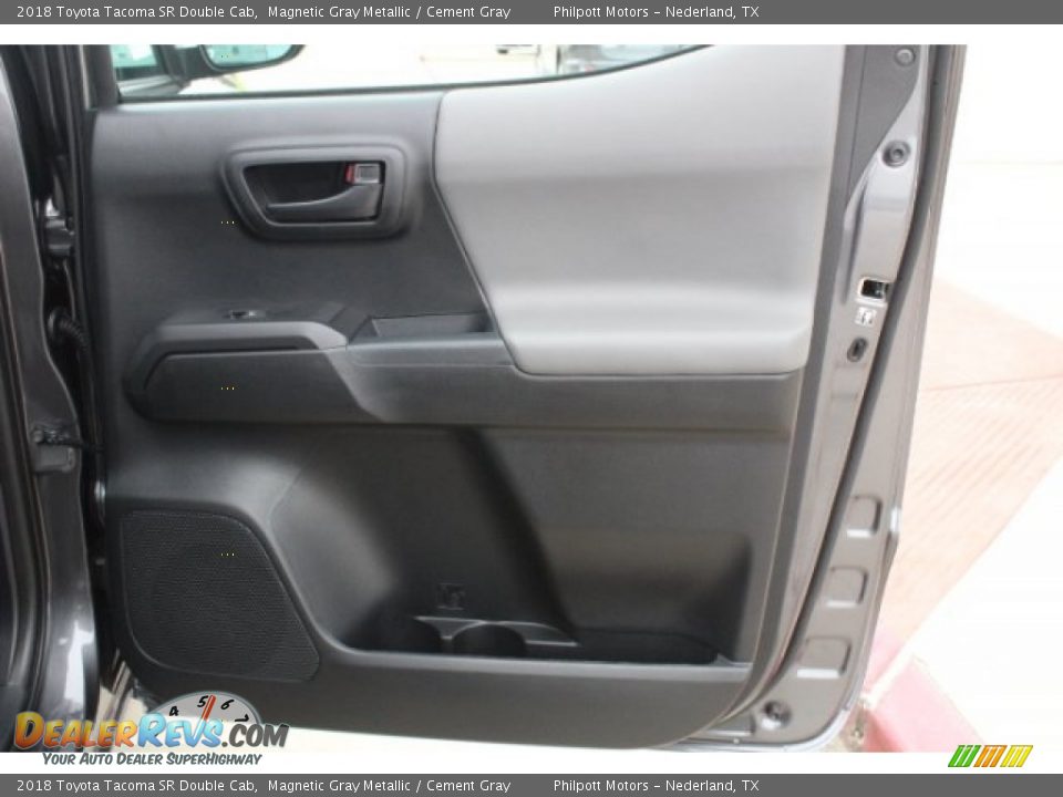 2018 Toyota Tacoma SR Double Cab Magnetic Gray Metallic / Cement Gray Photo #28