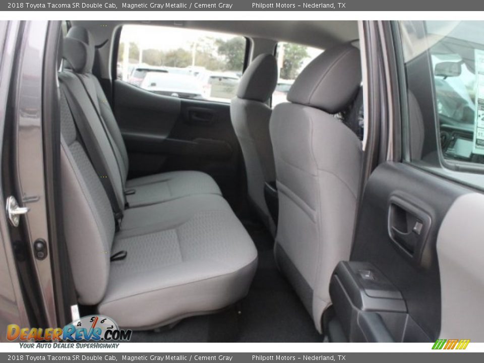 Rear Seat of 2018 Toyota Tacoma SR Double Cab Photo #29