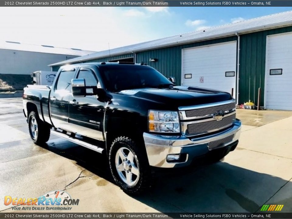 2012 Chevrolet Silverado 2500HD LTZ Crew Cab 4x4 Black / Light Titanium/Dark Titanium Photo #10