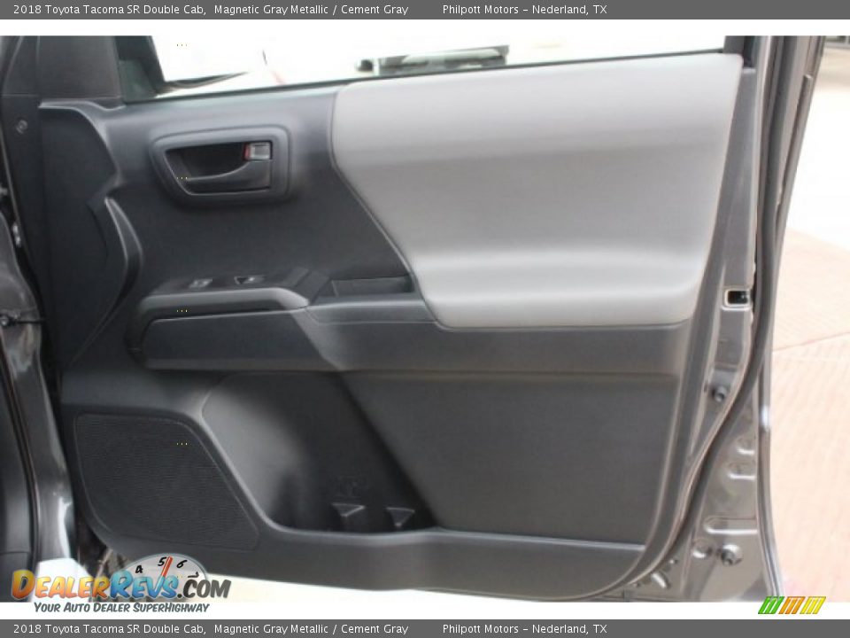 2018 Toyota Tacoma SR Double Cab Magnetic Gray Metallic / Cement Gray Photo #30