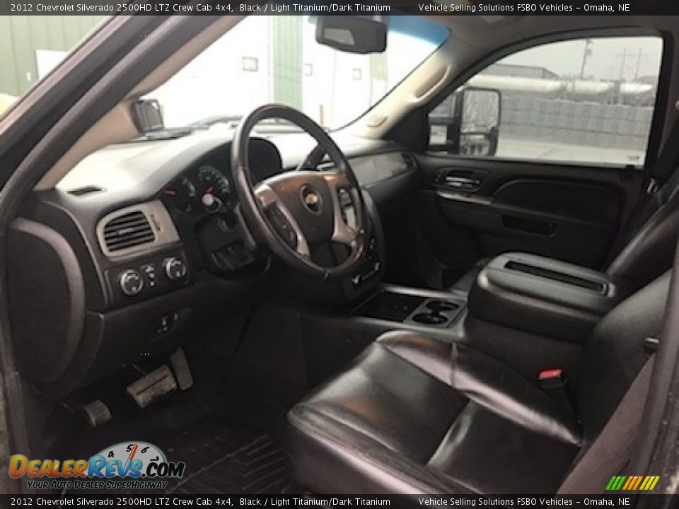 2012 Chevrolet Silverado 2500HD LTZ Crew Cab 4x4 Black / Light Titanium/Dark Titanium Photo #13