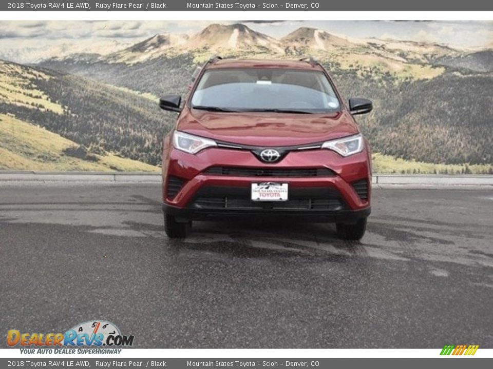 2018 Toyota RAV4 LE AWD Ruby Flare Pearl / Black Photo #2