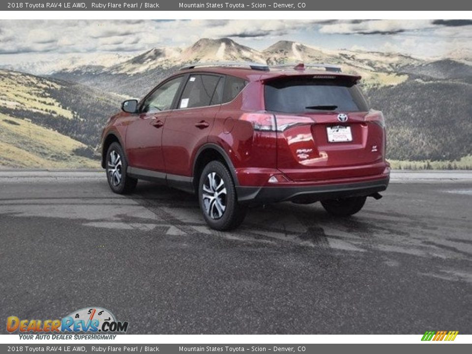 2018 Toyota RAV4 LE AWD Ruby Flare Pearl / Black Photo #3