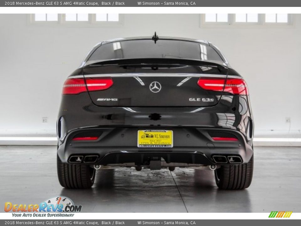 2018 Mercedes-Benz GLE 63 S AMG 4Matic Coupe Black / Black Photo #3