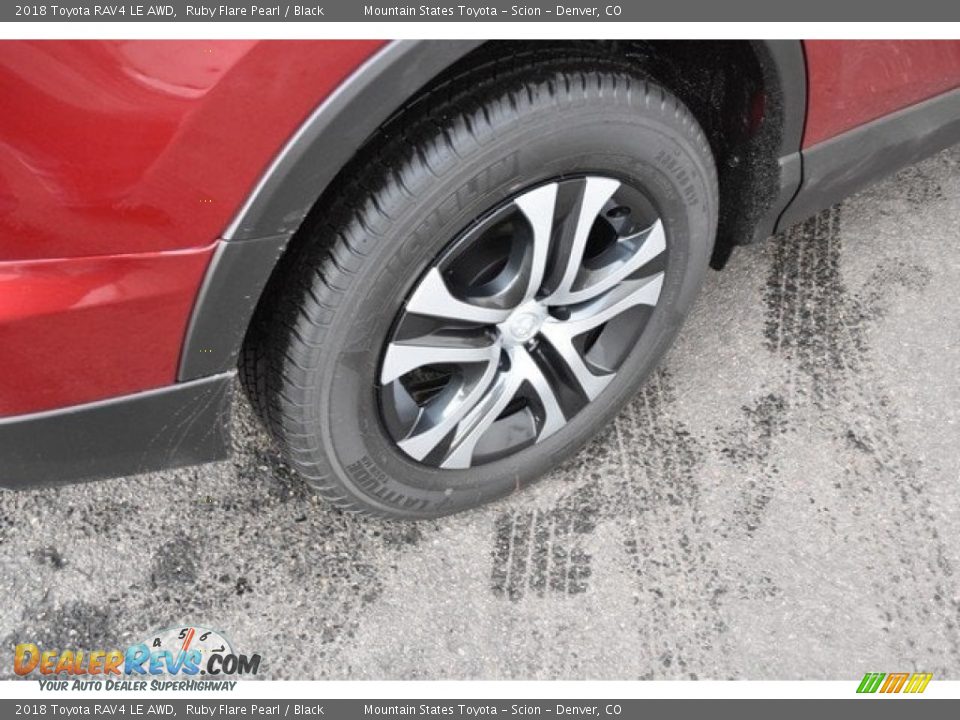 2018 Toyota RAV4 LE AWD Ruby Flare Pearl / Black Photo #9