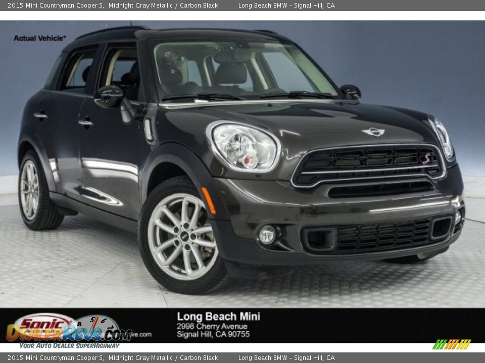2015 Mini Countryman Cooper S Midnight Gray Metallic / Carbon Black Photo #1