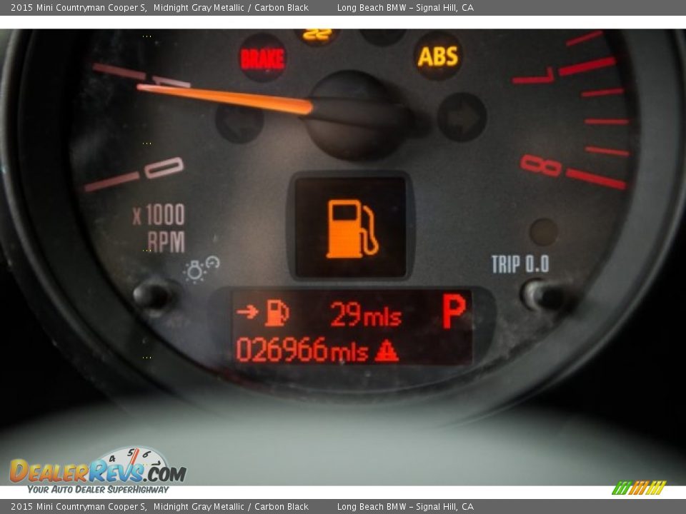 2015 Mini Countryman Cooper S Midnight Gray Metallic / Carbon Black Photo #26