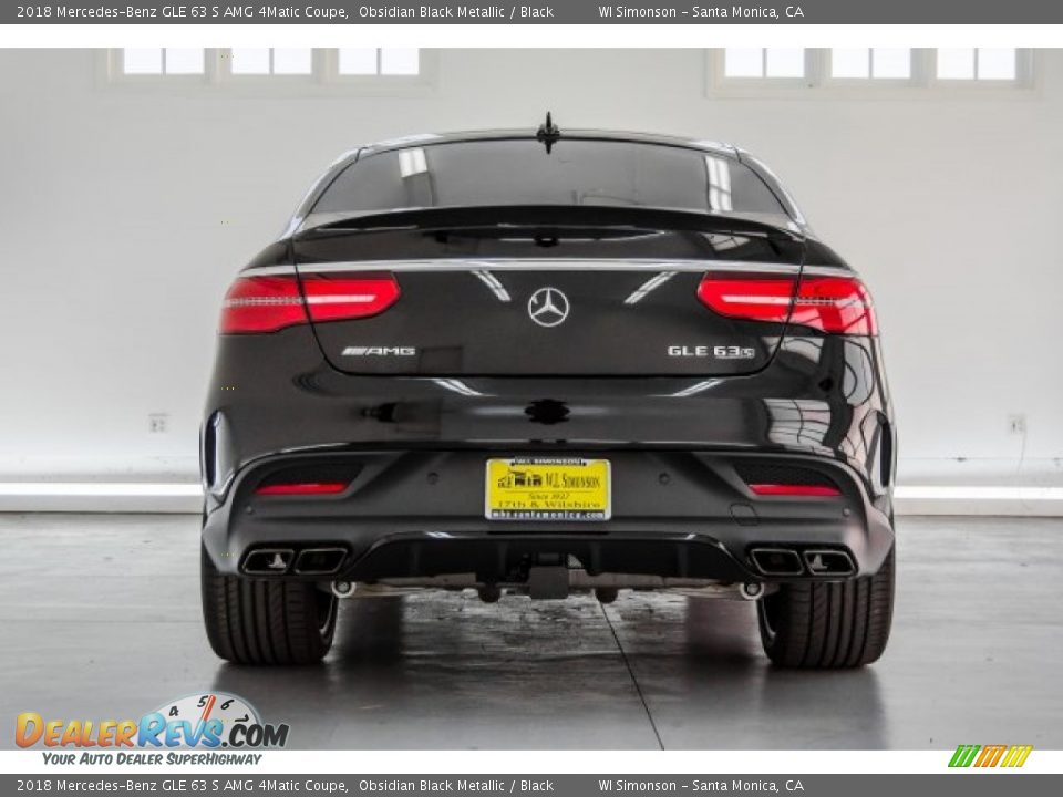 2018 Mercedes-Benz GLE 63 S AMG 4Matic Coupe Obsidian Black Metallic / Black Photo #3