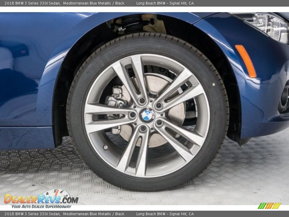 2018 BMW 3 Series 330i Sedan Mediterranean Blue Metallic / Black Photo #6