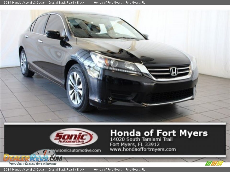 2014 Honda Accord LX Sedan Crystal Black Pearl / Black Photo #1