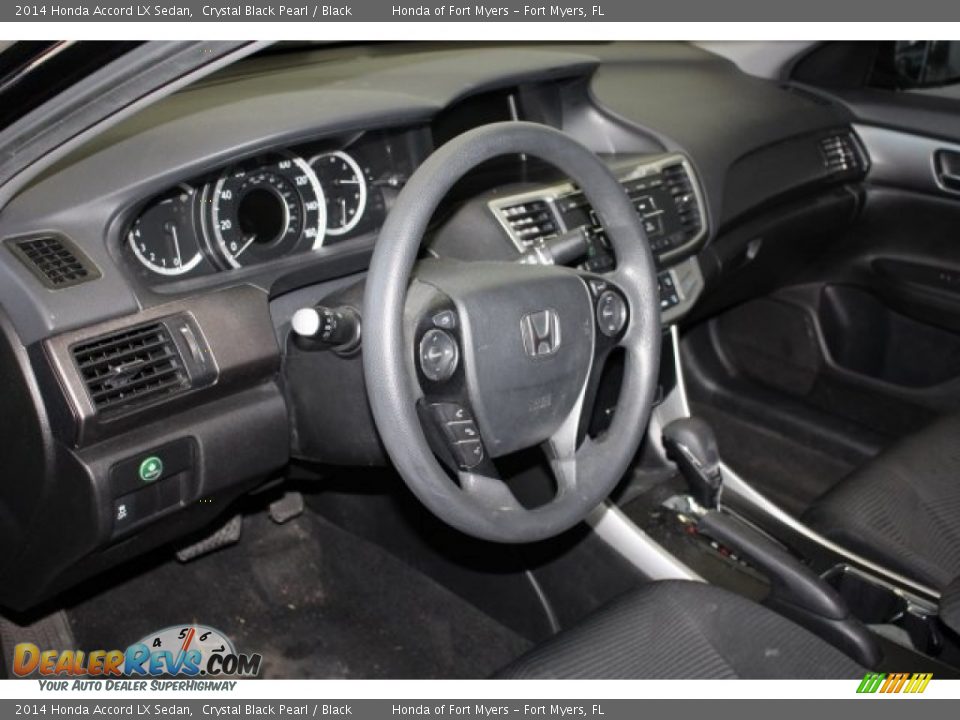 2014 Honda Accord LX Sedan Crystal Black Pearl / Black Photo #12