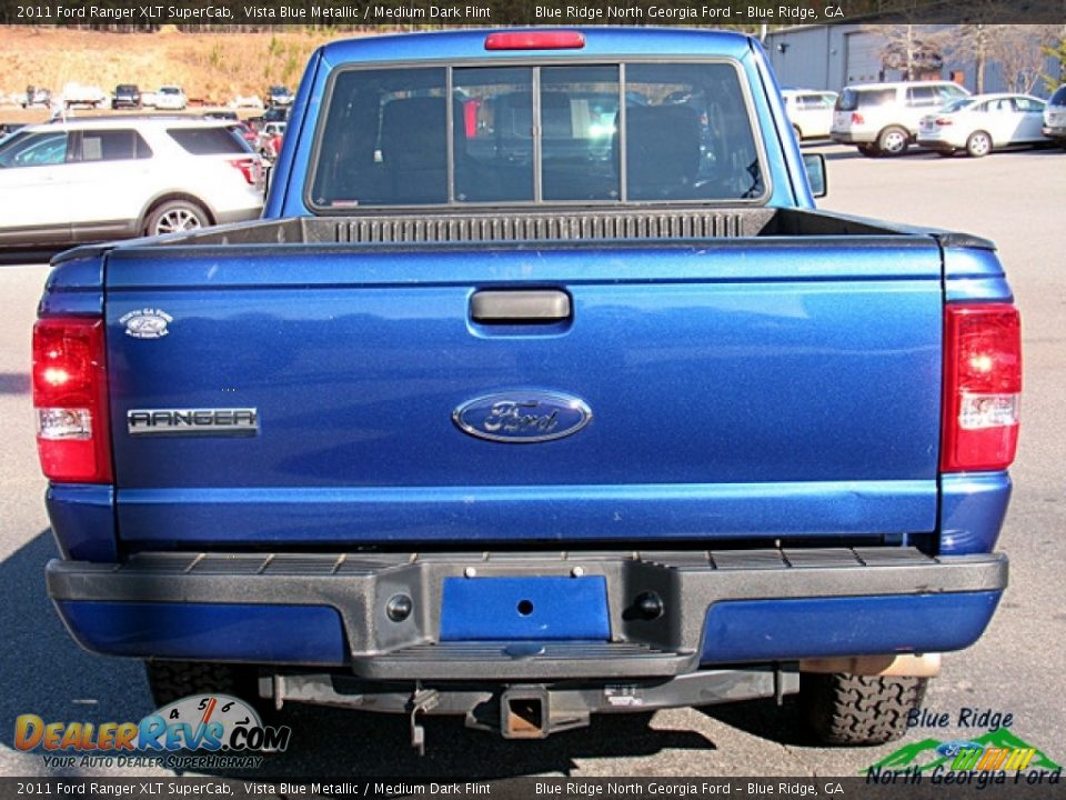 2011 Ford Ranger XLT SuperCab Vista Blue Metallic / Medium Dark Flint Photo #4