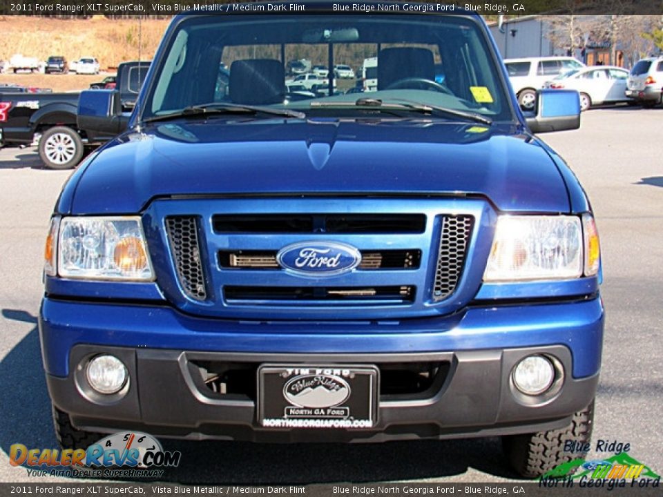 2011 Ford Ranger XLT SuperCab Vista Blue Metallic / Medium Dark Flint Photo #8