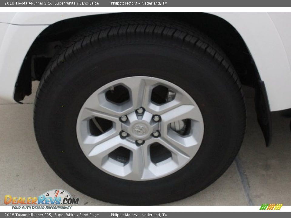 2018 Toyota 4Runner SR5 Super White / Sand Beige Photo #4