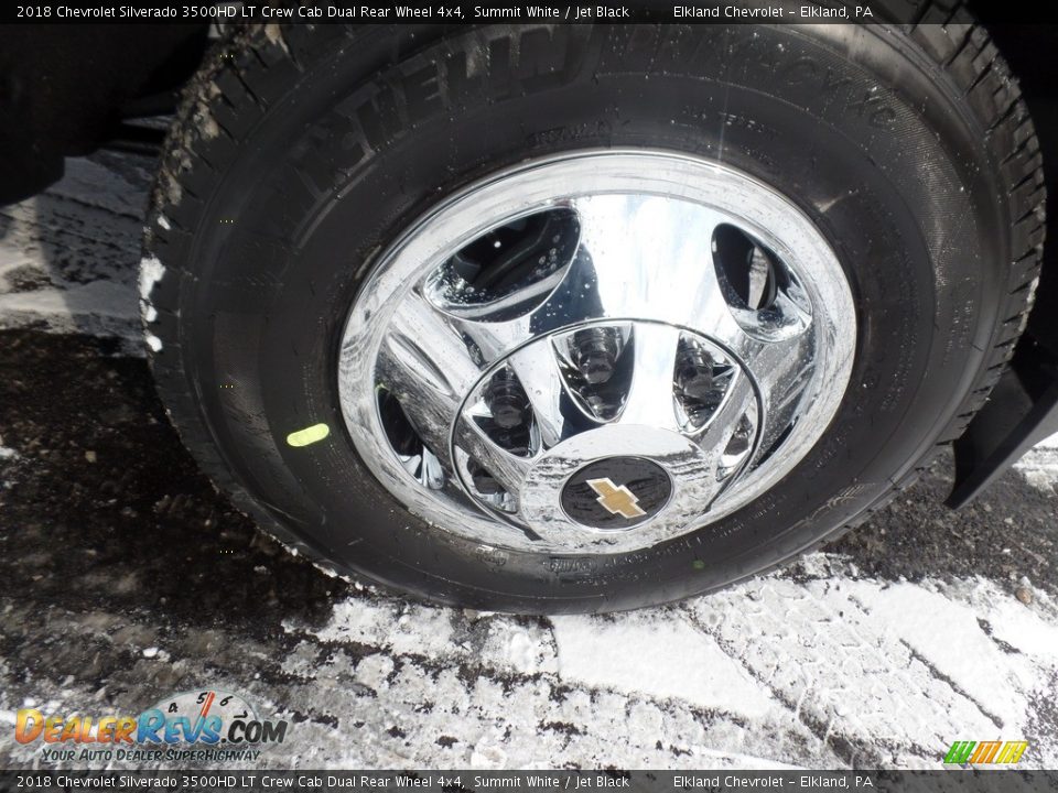 2018 Chevrolet Silverado 3500HD LT Crew Cab Dual Rear Wheel 4x4 Summit White / Jet Black Photo #9
