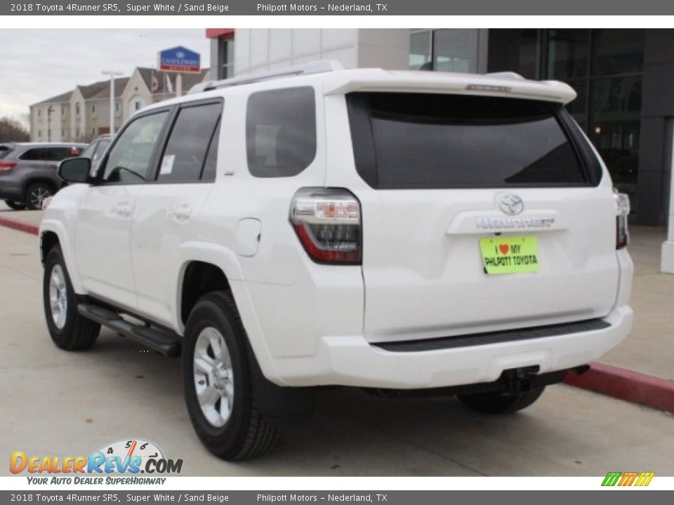 2018 Toyota 4Runner SR5 Super White / Sand Beige Photo #6