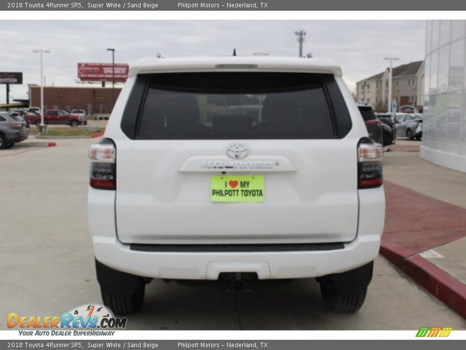 2018 Toyota 4Runner SR5 Super White / Sand Beige Photo #7