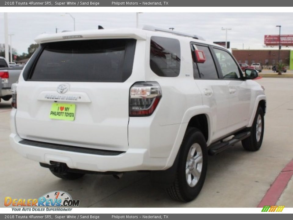 2018 Toyota 4Runner SR5 Super White / Sand Beige Photo #8