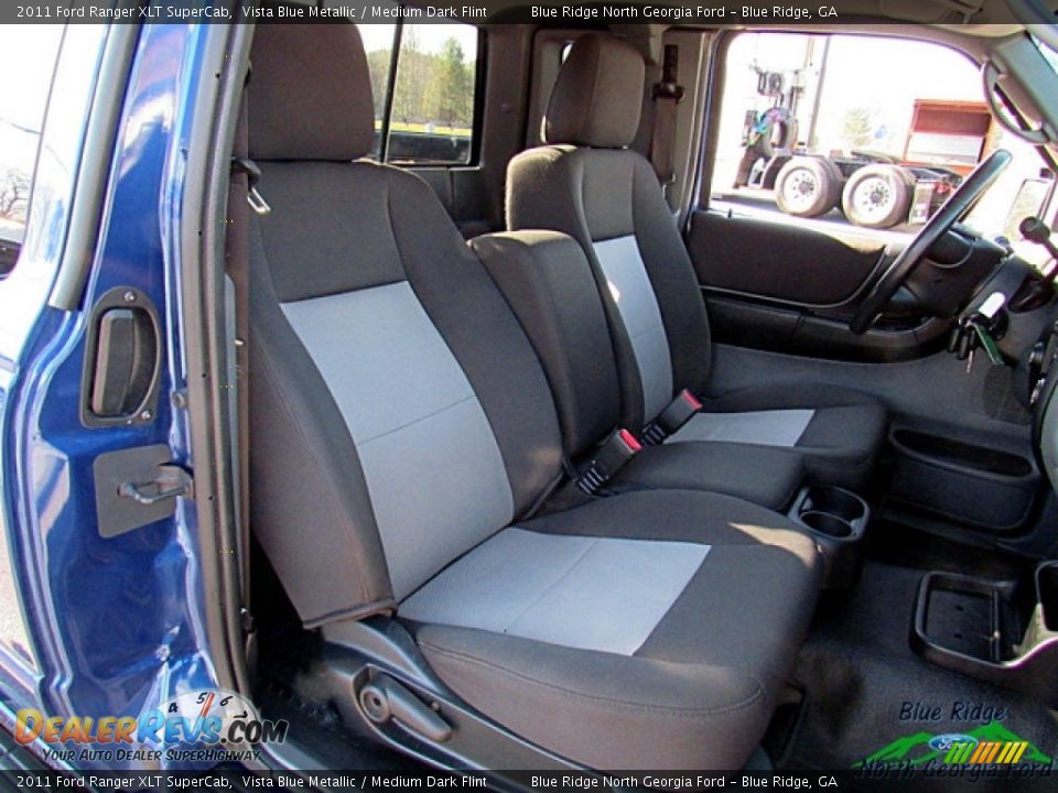 2011 Ford Ranger XLT SuperCab Vista Blue Metallic / Medium Dark Flint Photo #12