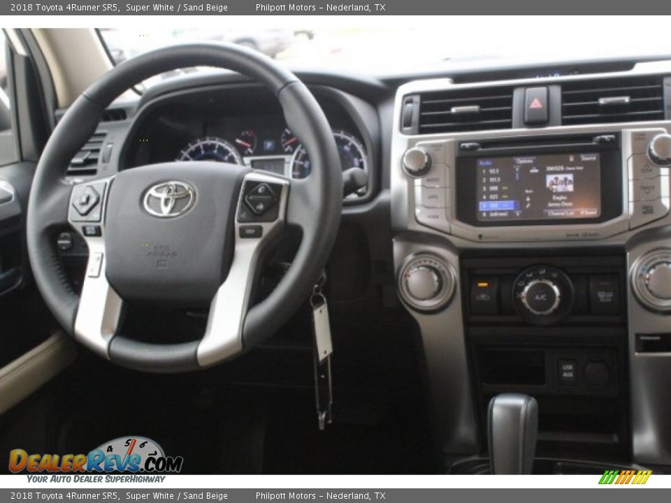 2018 Toyota 4Runner SR5 Super White / Sand Beige Photo #25