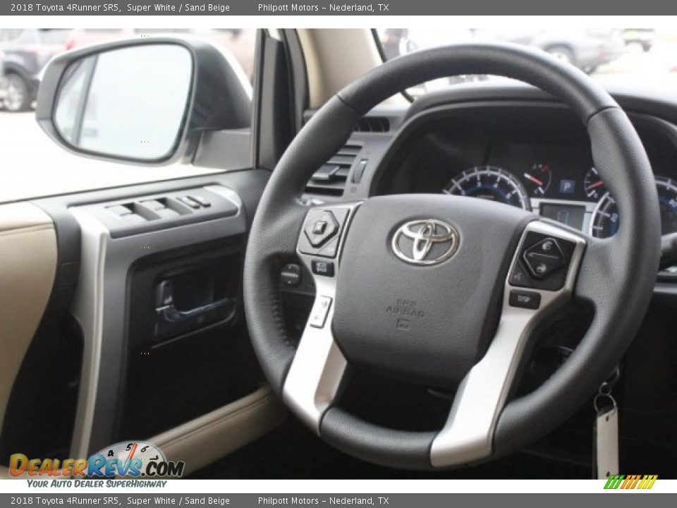 2018 Toyota 4Runner SR5 Super White / Sand Beige Photo #26