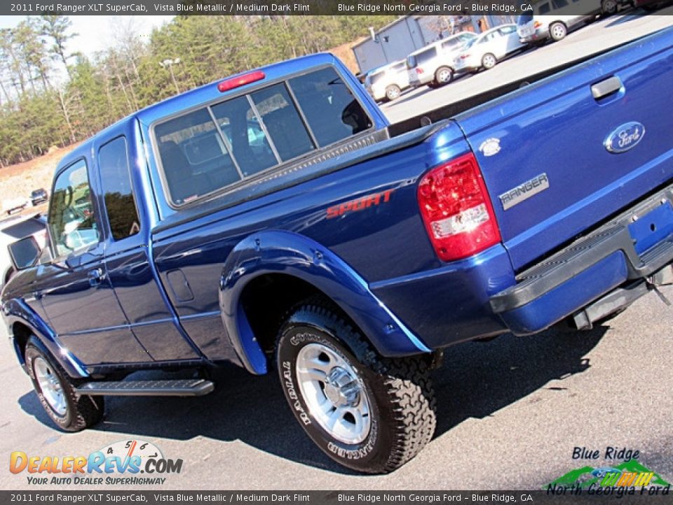 2011 Ford Ranger XLT SuperCab Vista Blue Metallic / Medium Dark Flint Photo #26