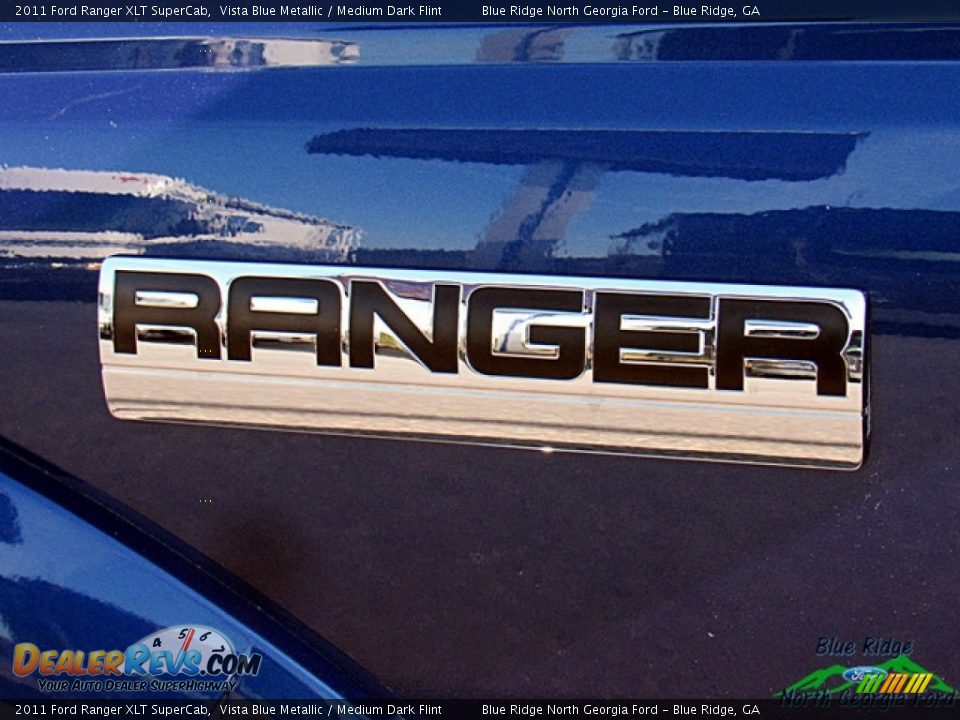 2011 Ford Ranger XLT SuperCab Vista Blue Metallic / Medium Dark Flint Photo #27