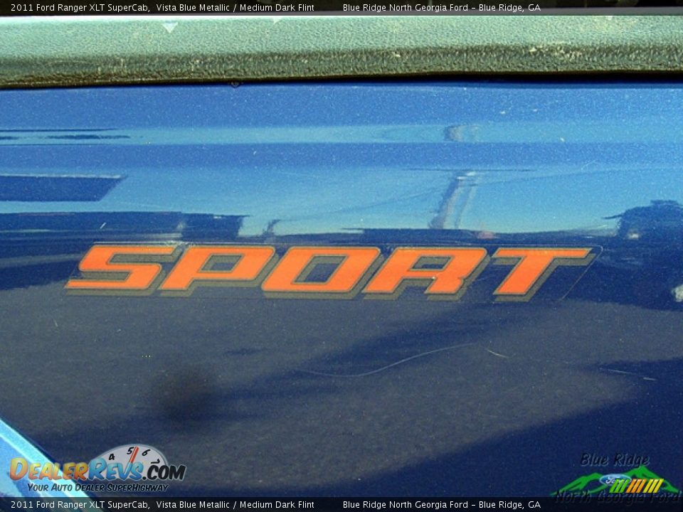 2011 Ford Ranger XLT SuperCab Vista Blue Metallic / Medium Dark Flint Photo #28