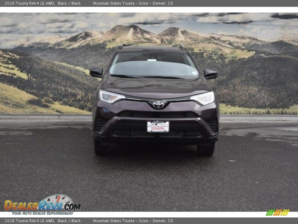 2018 Toyota RAV4 LE AWD Black / Black Photo #2