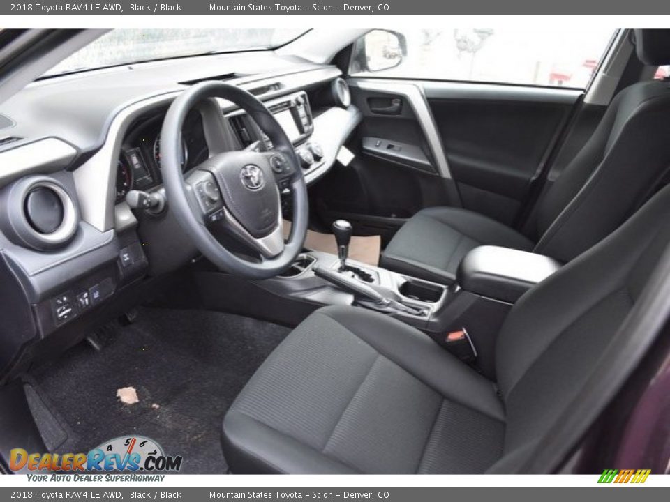 2018 Toyota RAV4 LE AWD Black / Black Photo #5