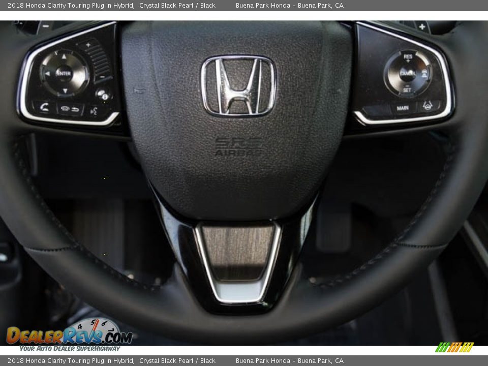 2018 Honda Clarity Touring Plug In Hybrid Crystal Black Pearl / Black Photo #10